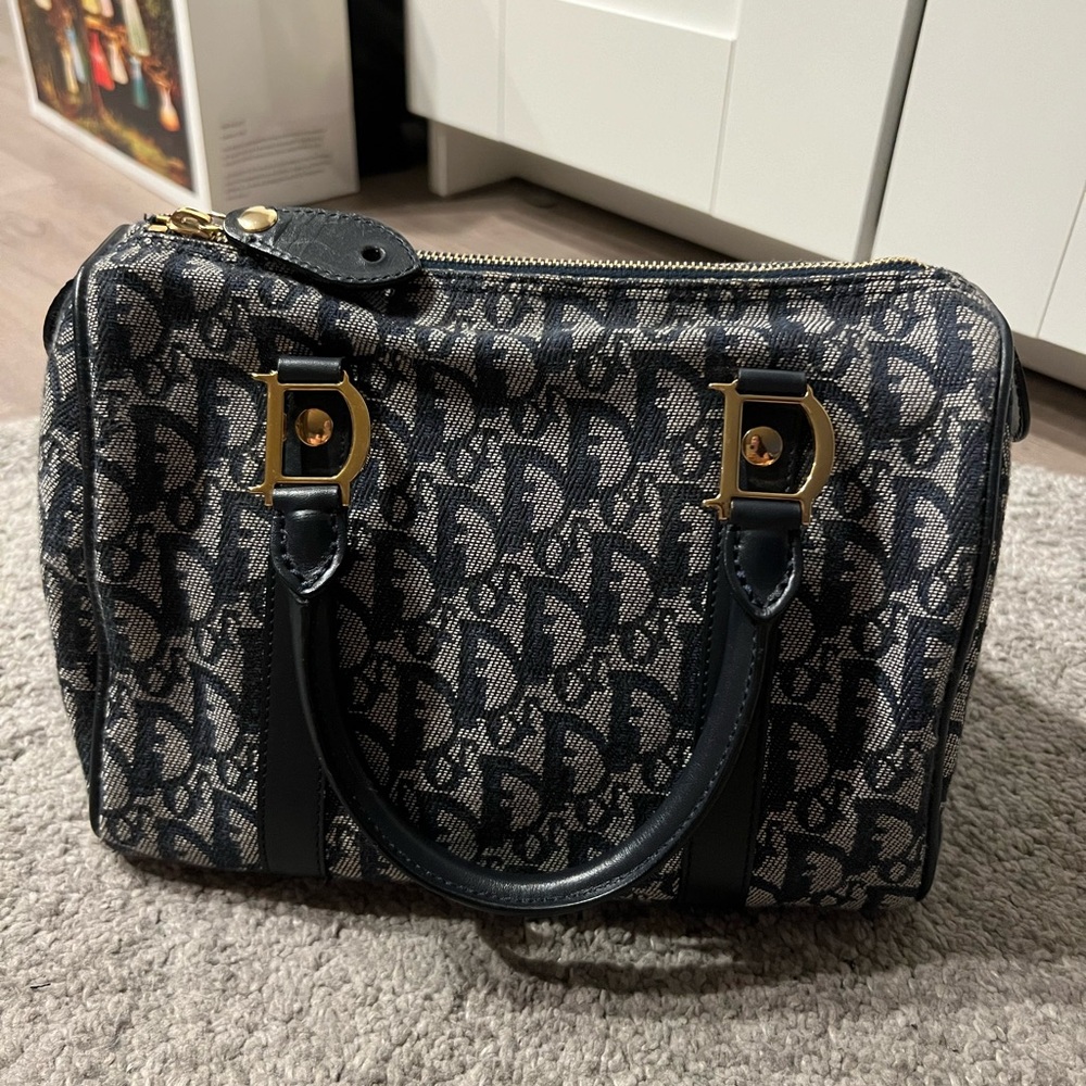 Authentic Vintage Dior Trotter Navy Size Small